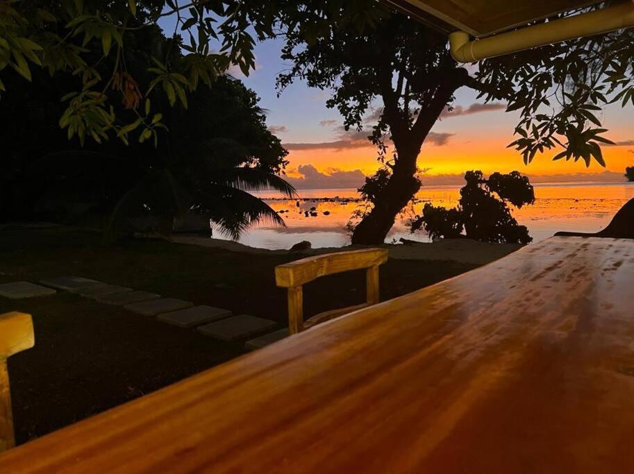 Bungalow Tiarii, Avec Acces Direct A Une Plage Privee Tevaitoa Bagian luar foto