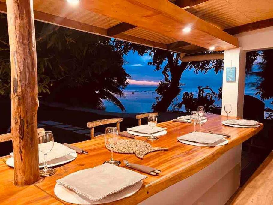 Bungalow Tiarii, Avec Acces Direct A Une Plage Privee Tevaitoa Bagian luar foto